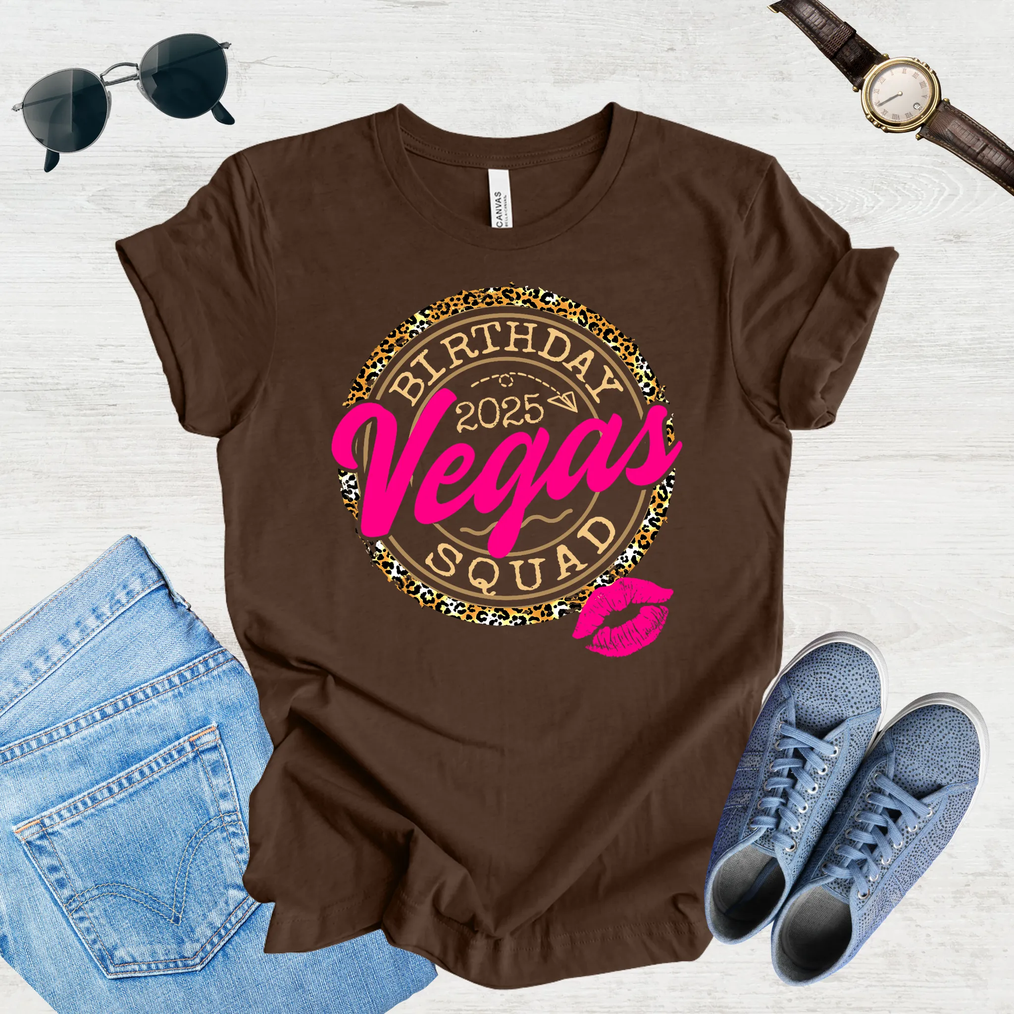 Vegas Birthday Squad 2025 Tee