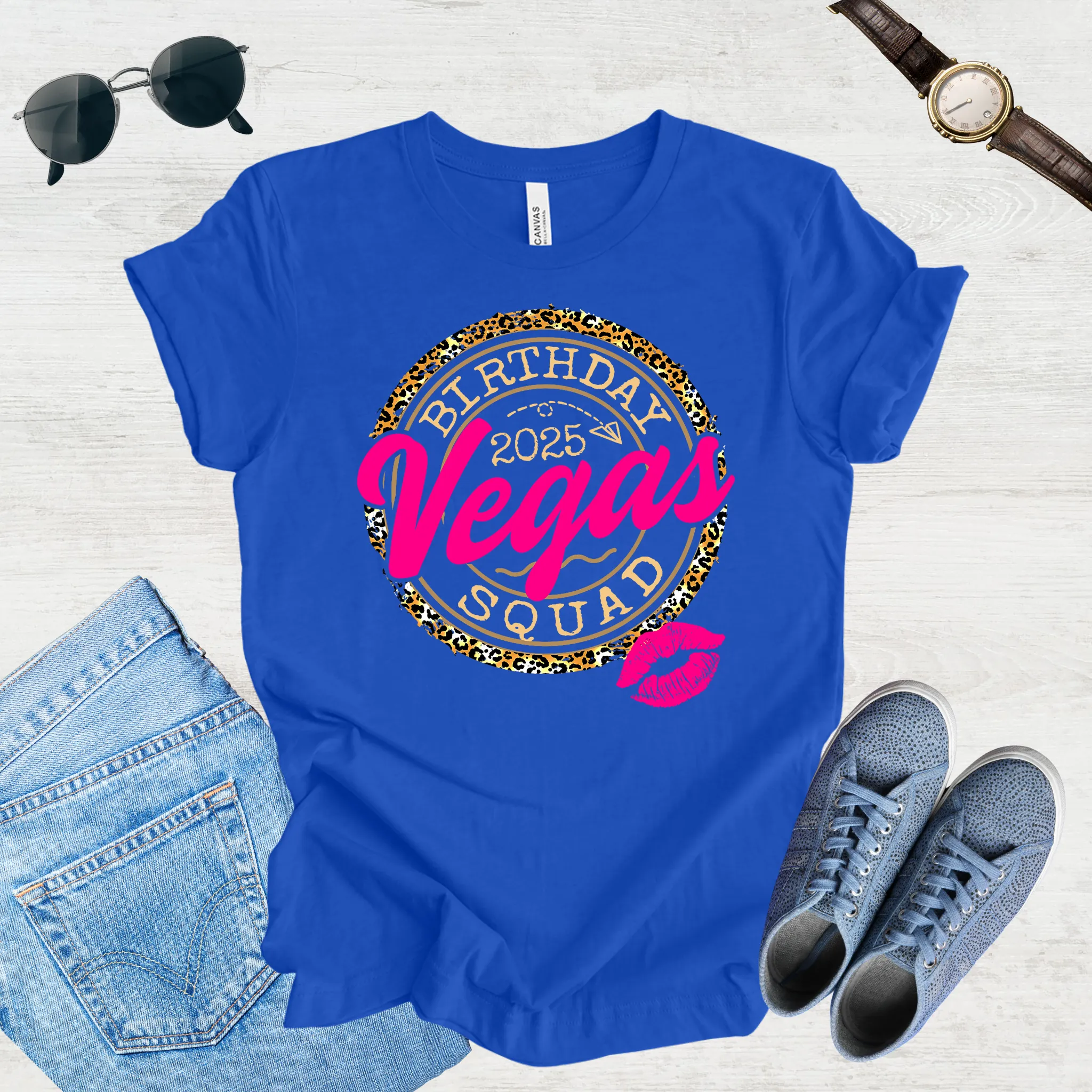 Vegas Birthday Squad 2025 Tee