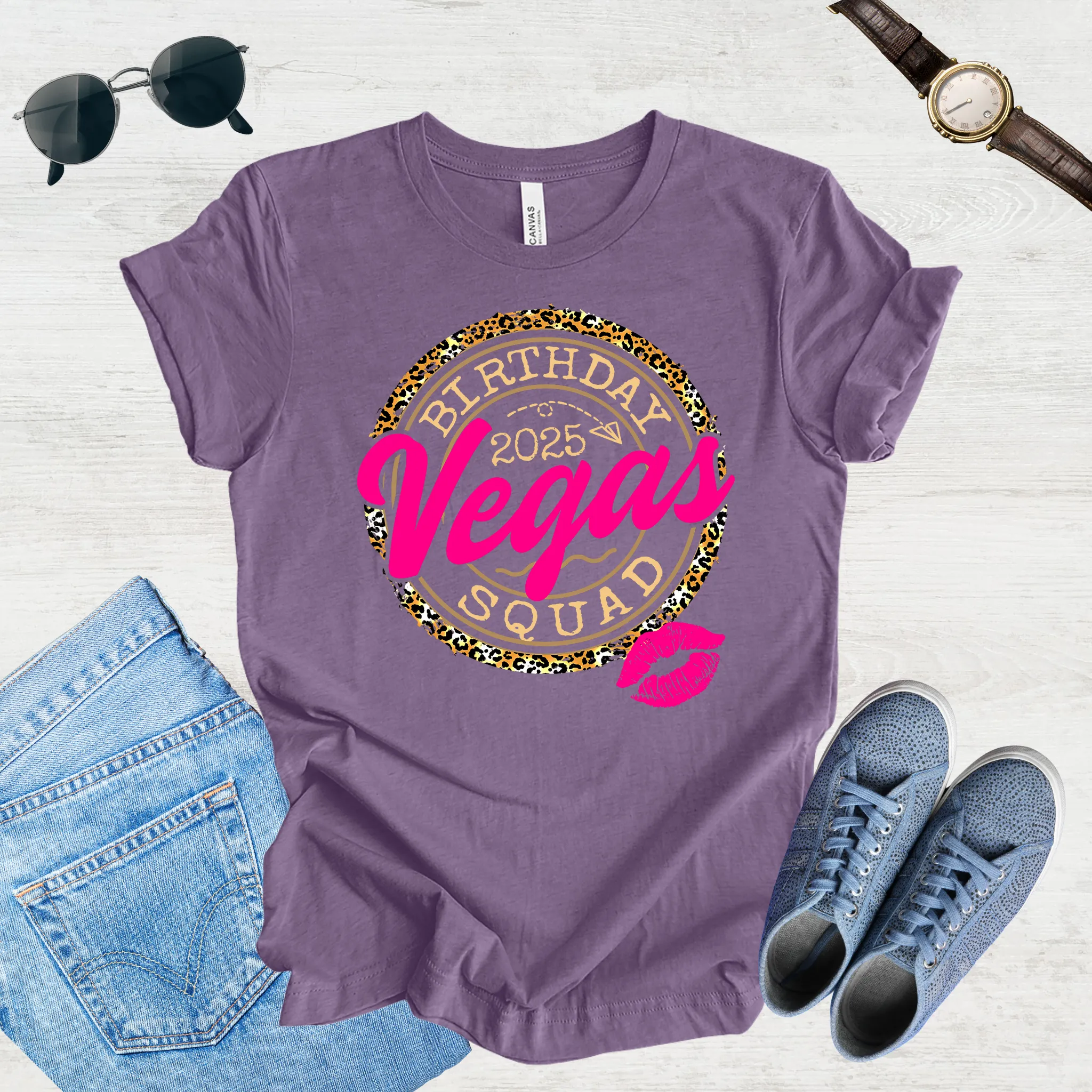 Vegas Birthday Squad 2025 Tee