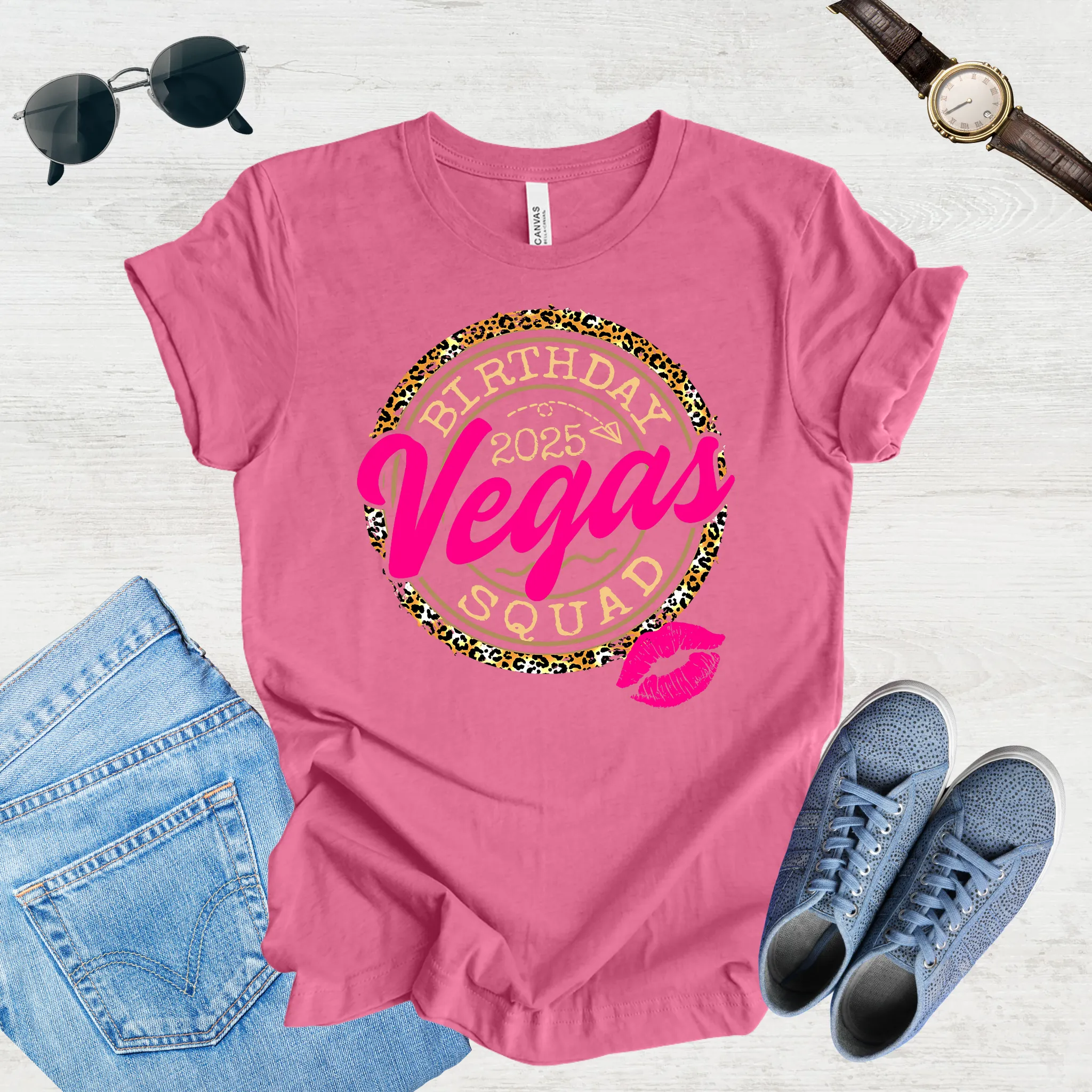 Vegas Birthday Squad 2025 Tee