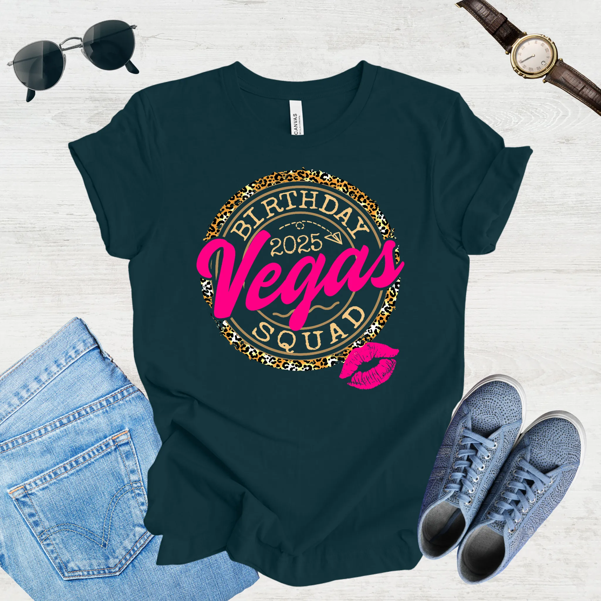 Vegas Birthday Squad 2025 Tee
