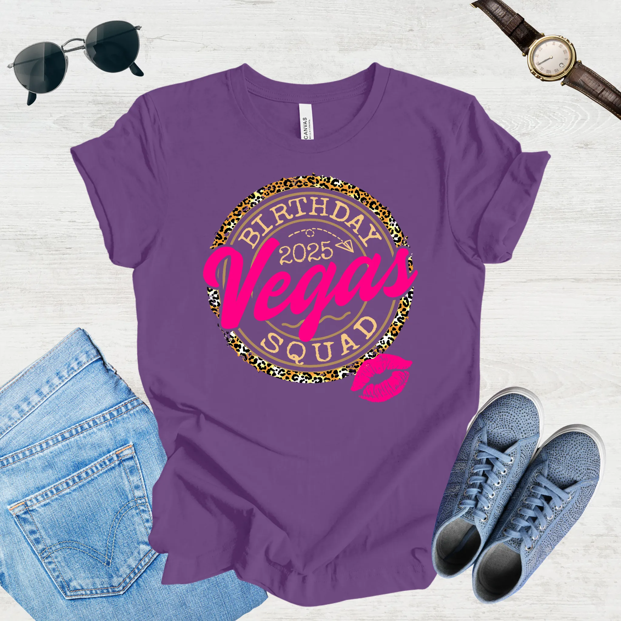 Vegas Birthday Squad 2025 Tee