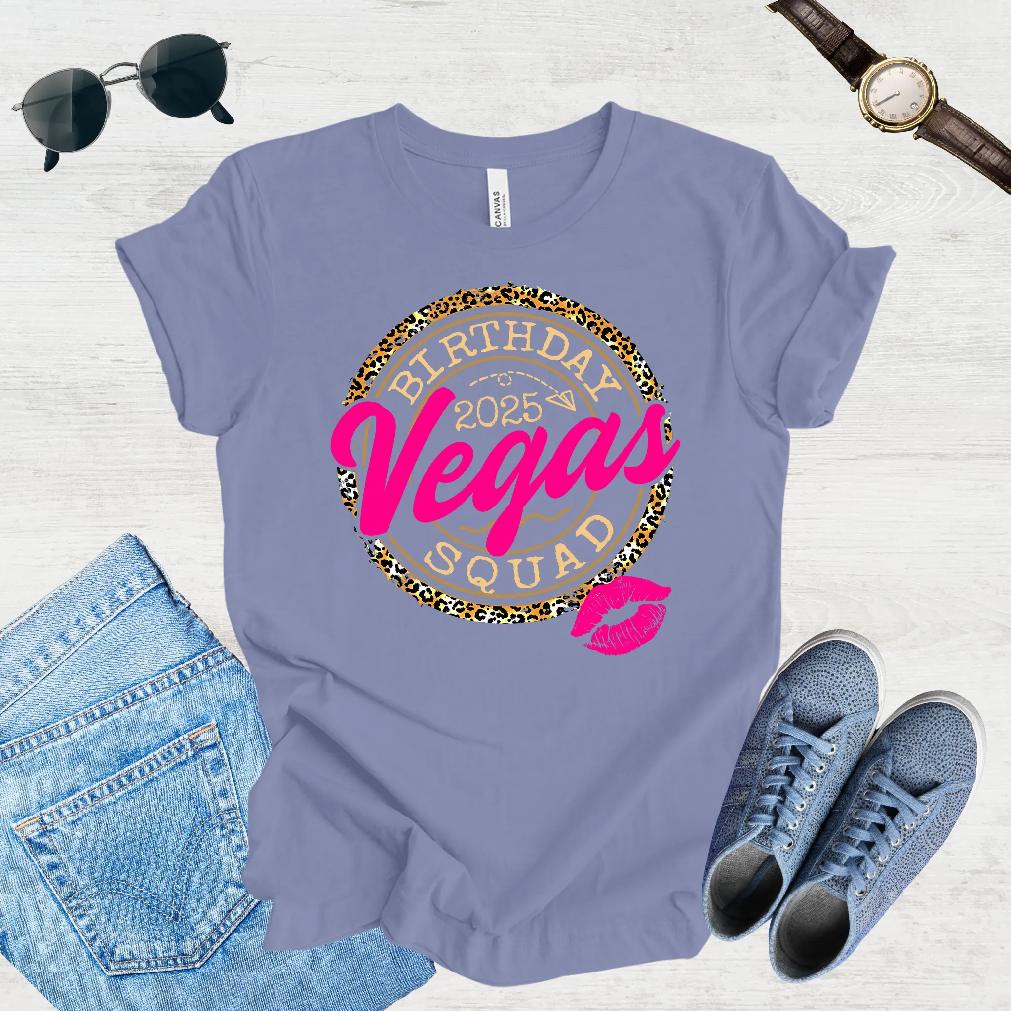 Vegas Birthday Squad 2025 Tee