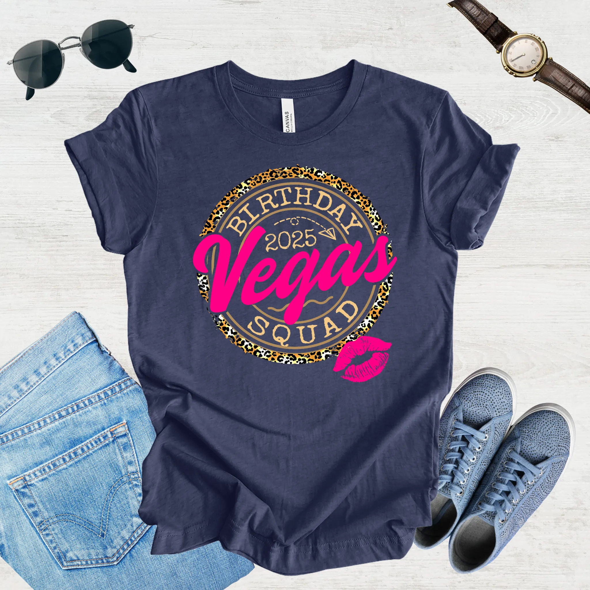 Vegas Birthday Squad 2025 Tee