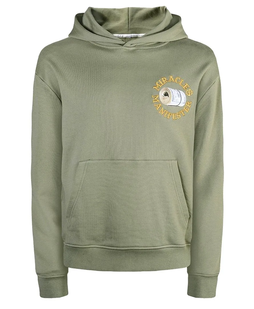 ‘Victories Are Mine With Natural 9’ Casino Embroidered Affirmation Hoodie - Green