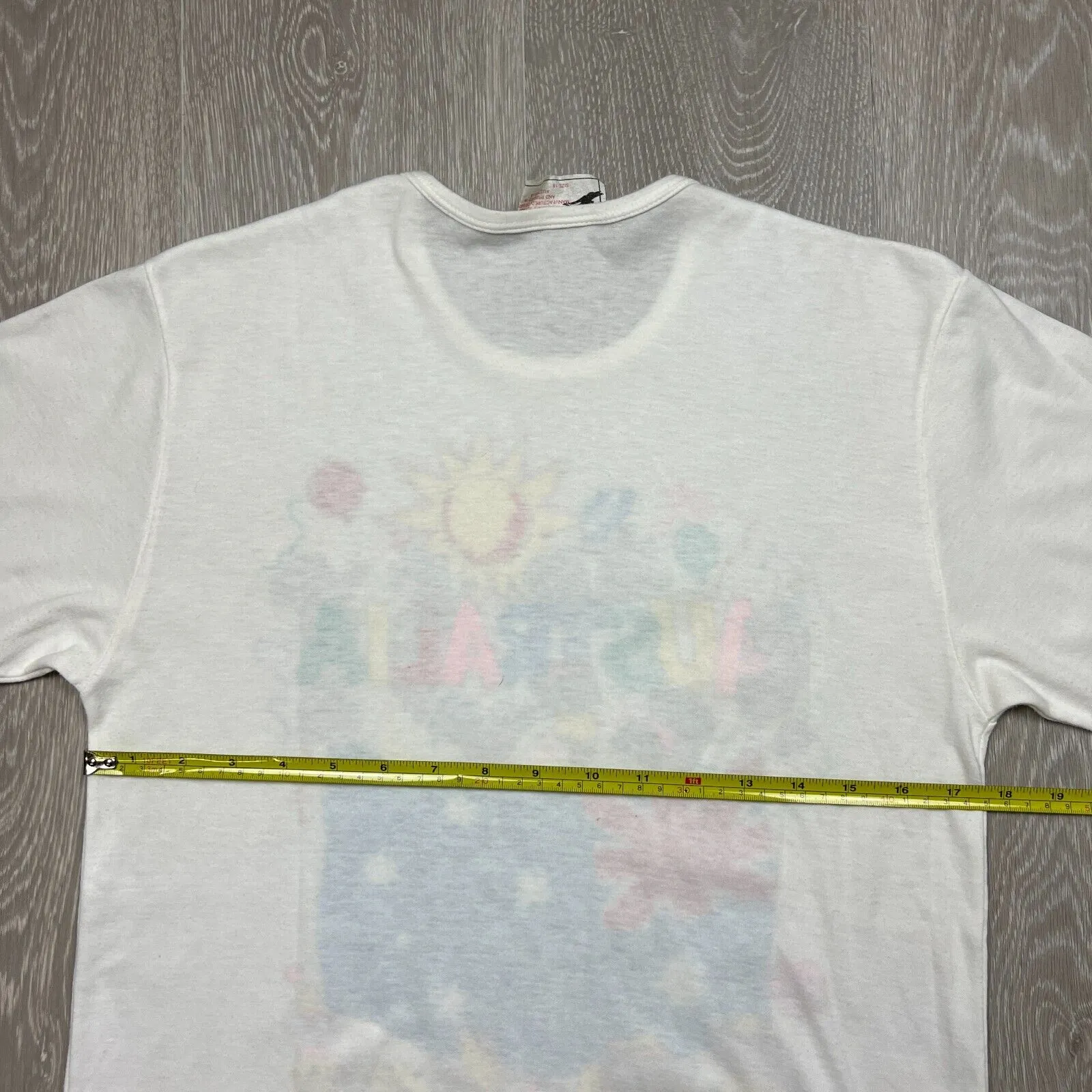 Vintage 1988 Australia Happy Birthday 200 Years White T-Shirt Size XS/S