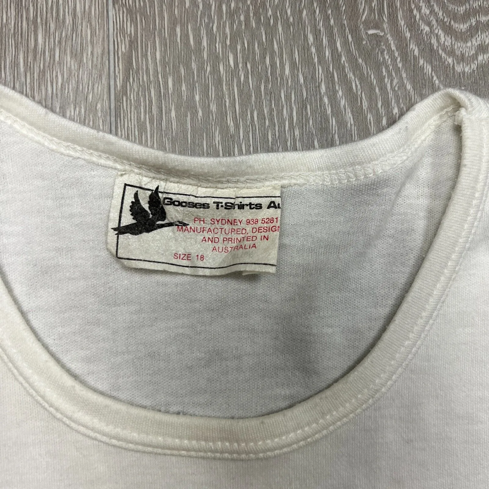 Vintage 1988 Australia Happy Birthday 200 Years White T-Shirt Size XS/S