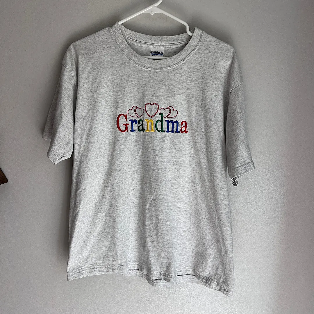 Vintage 90s Grandma Embroidered T-Shirt