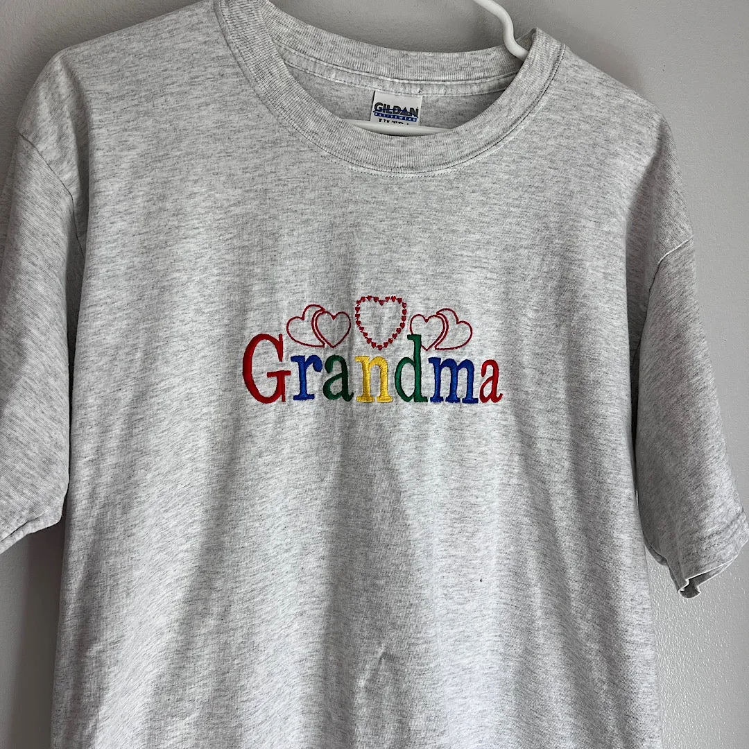 Vintage 90s Grandma Embroidered T-Shirt