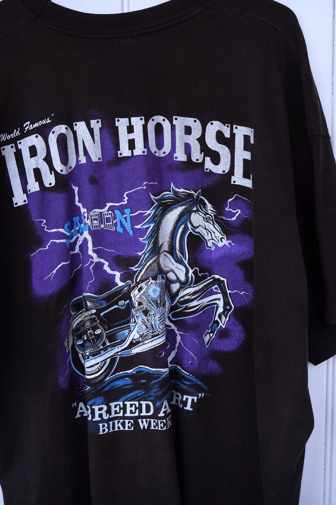 Vintage Harley - Iron Horse Black Tee - 3XLarge
