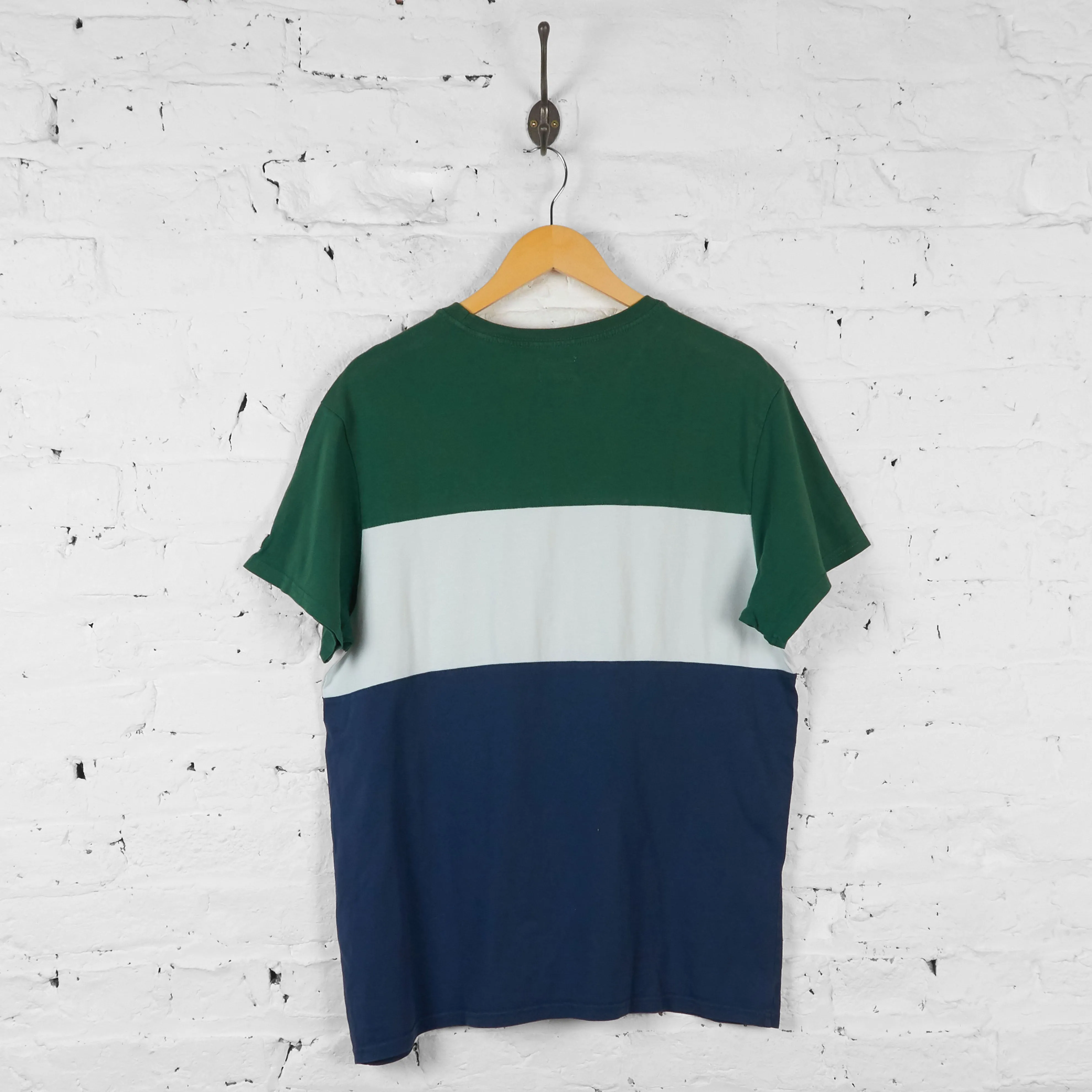 Vintage Levi's Colour Block T-shirt - Blue/Green - L