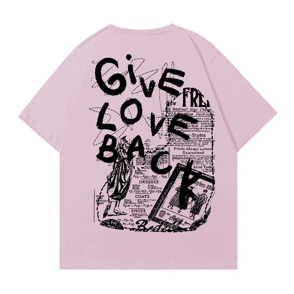 Vintage Newspaper Print T-shirt