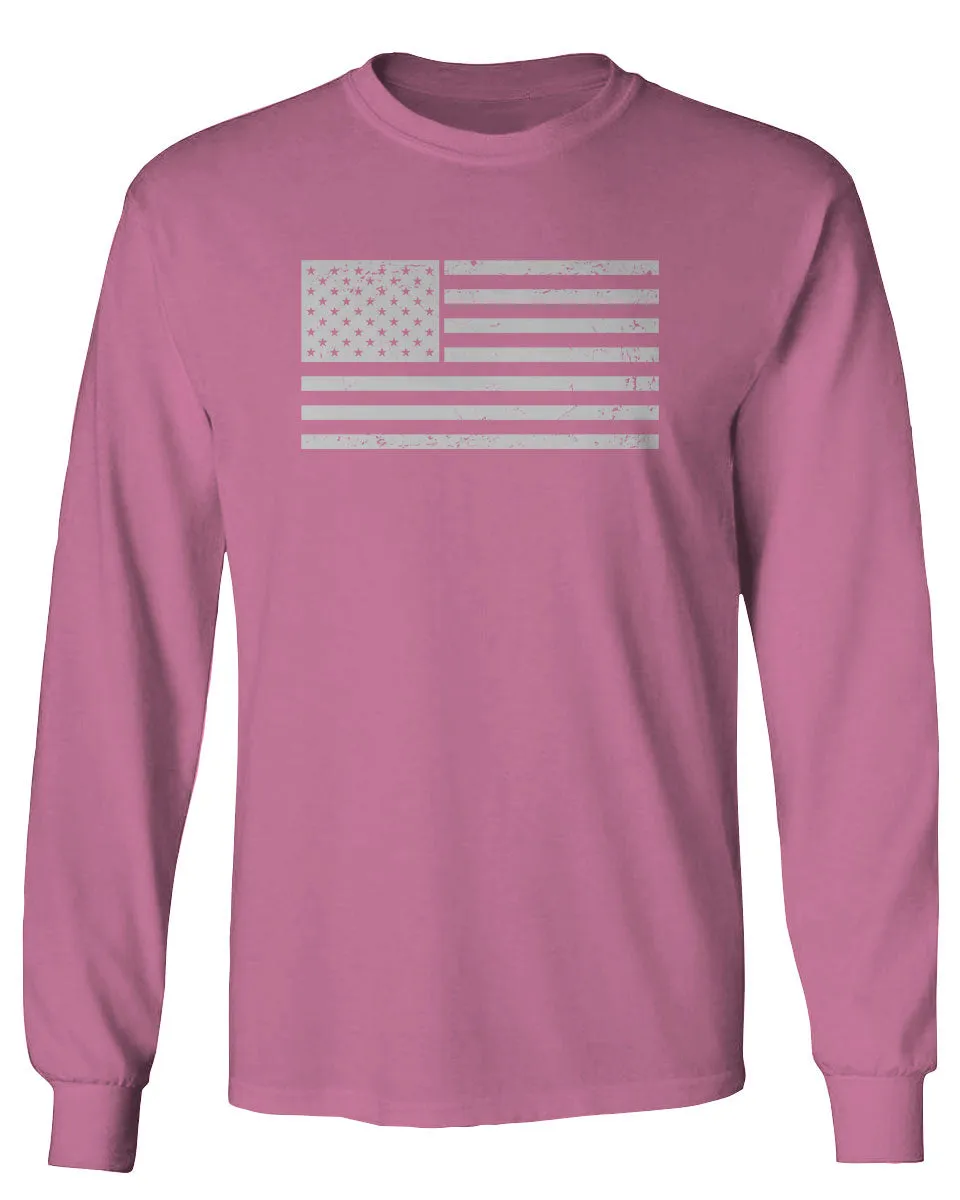 Vintage USA United States of America American Proud Flag mens Long sleeve t shirt