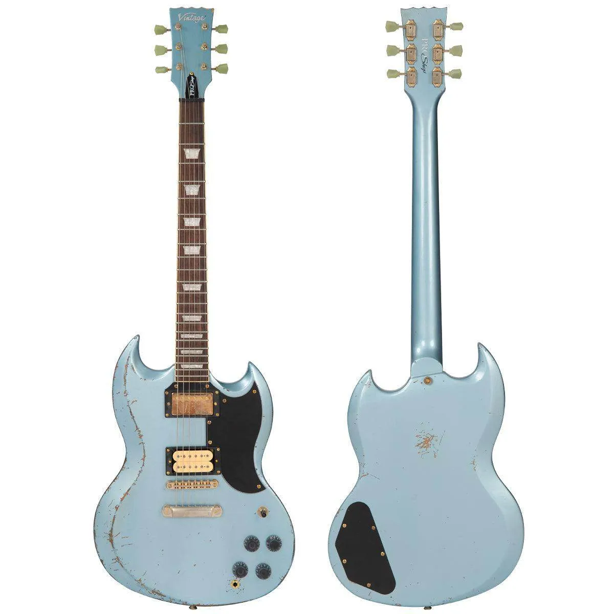 Vintage VS6 ProShop Custom-Build ~ Heavily Distressed Gun Hill Blue