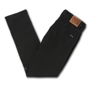 VOLCOM VORTA DENIM 15" LEG SLIM FIT BLACKOUT WASH