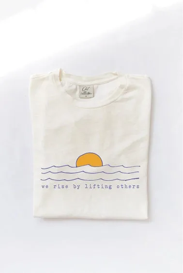 We Rise By Lifting Others Mineral Washed Graphic Top