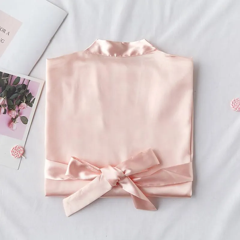 Wedding Bride Bridesmaid Robe Sexy Women's Bathrobe