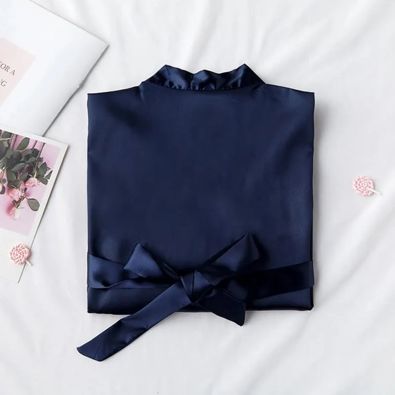 Wedding Bride Bridesmaid Robe Sexy Women's Bathrobe