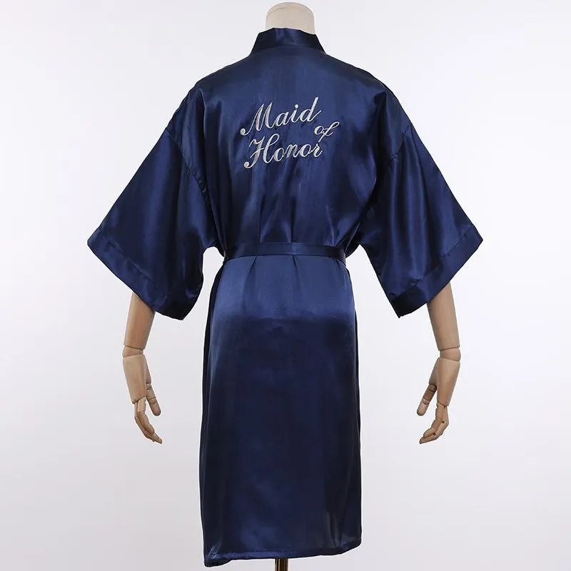 Wedding Bride Bridesmaid Robe Sexy Women's Bathrobe