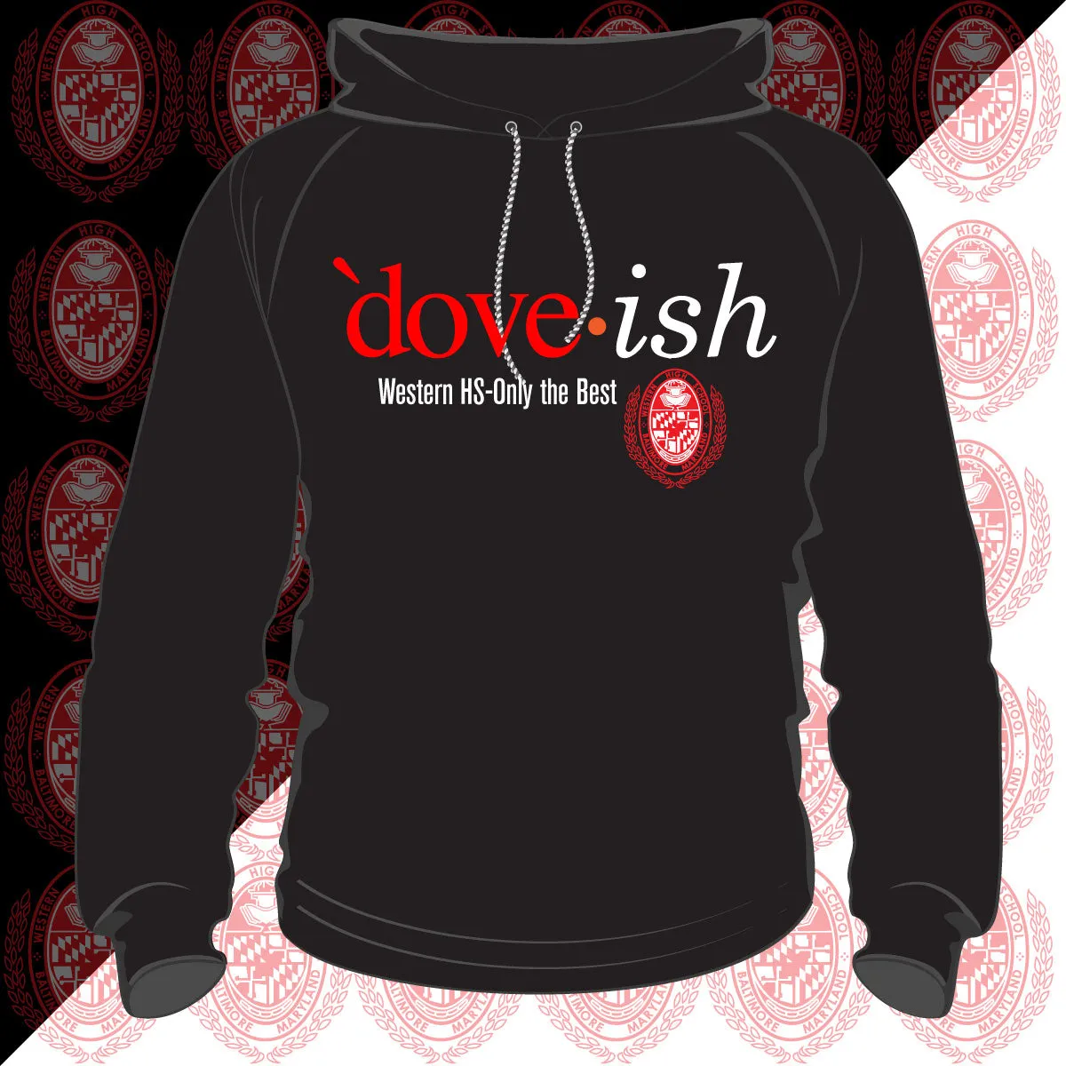 WESTERN HS | Dove -ish UNISEX Hoodies (DK)