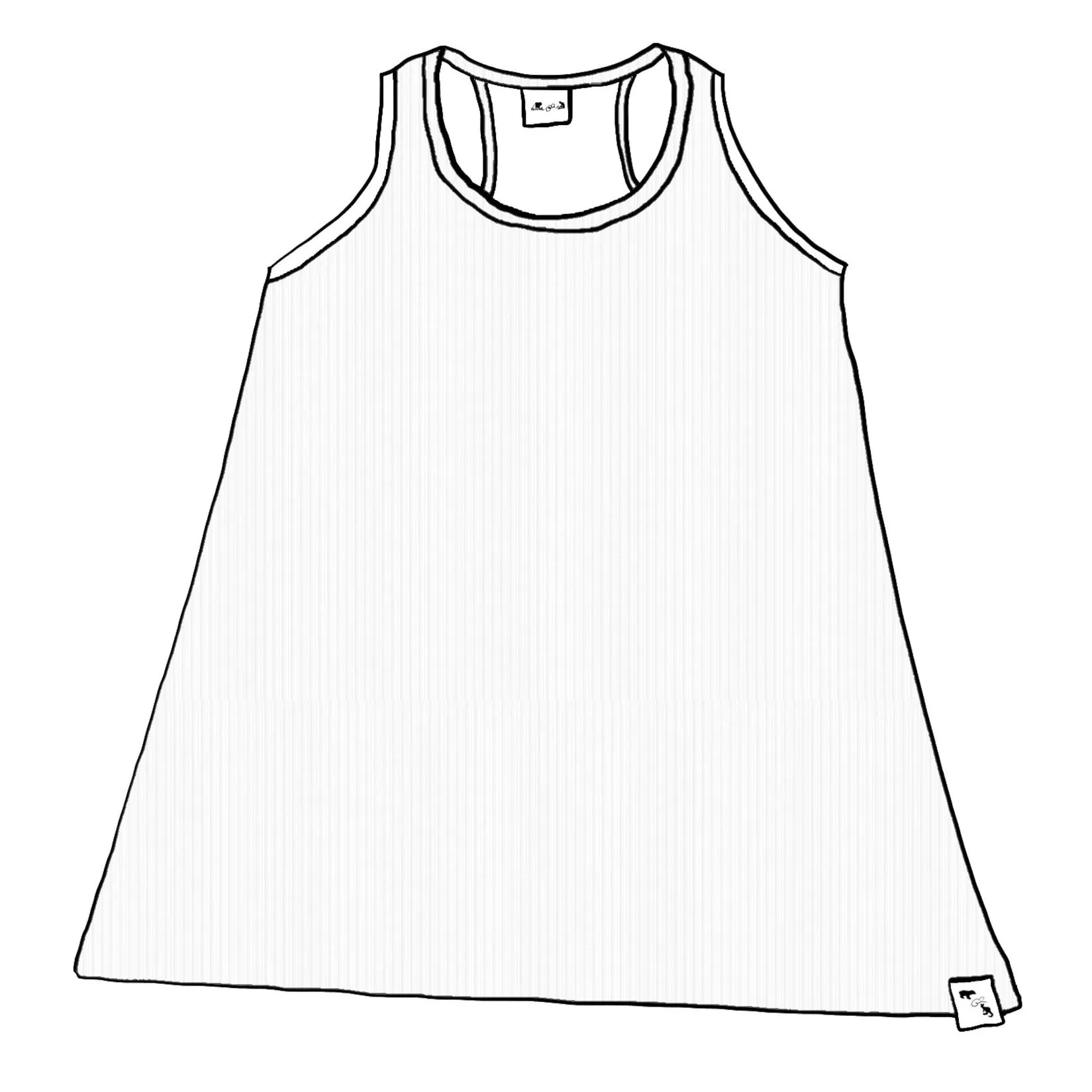 WH RIB KNIT - Ladies' Slim Racer