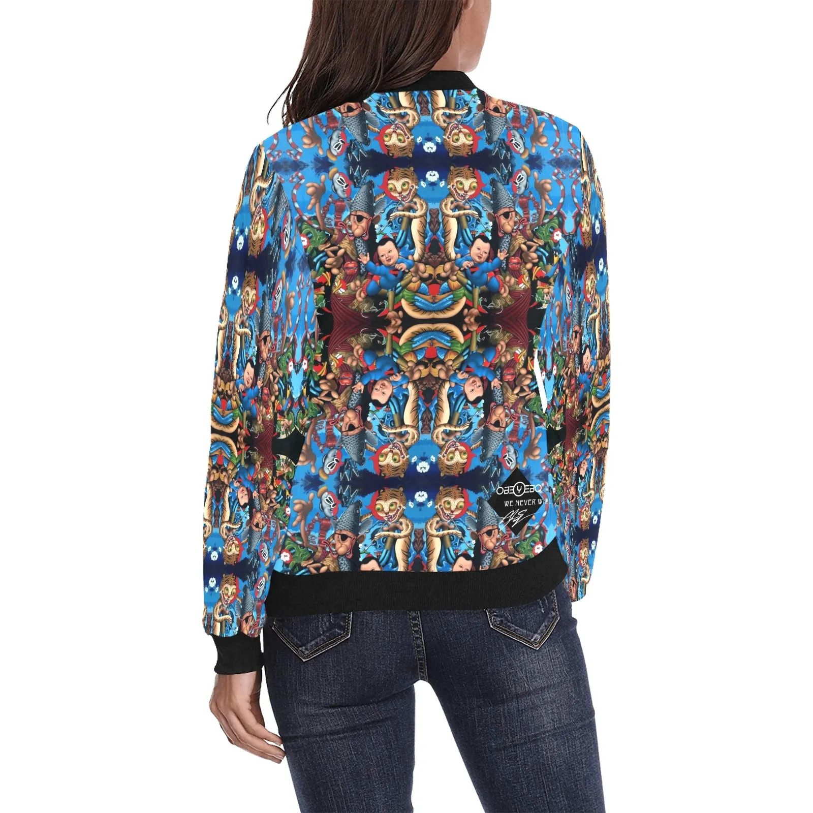 When Tigers Smoke Pipes Women's Bomber Jacket