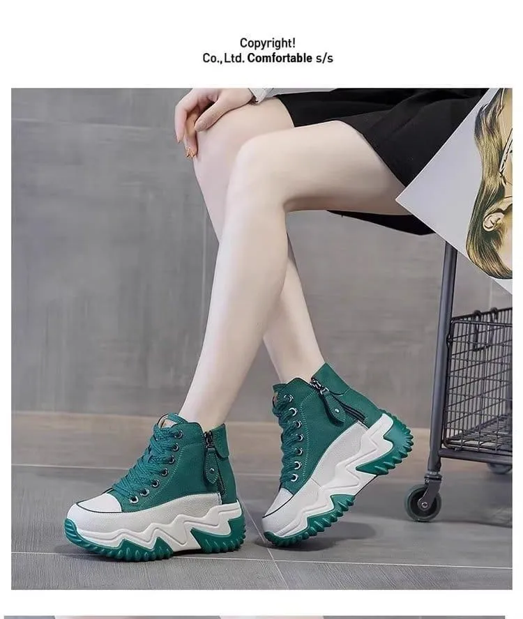 Women's Chunky Casual Shoes( GREEN)