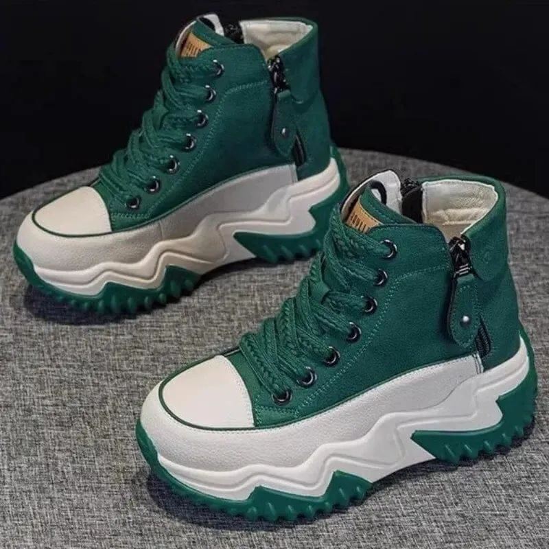 Women's Chunky Casual Shoes( GREEN)