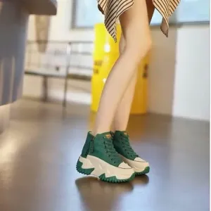 Women's Chunky Casual Shoes( GREEN)