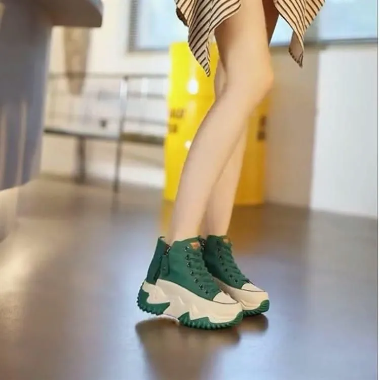Women's Chunky Casual Shoes( GREEN)