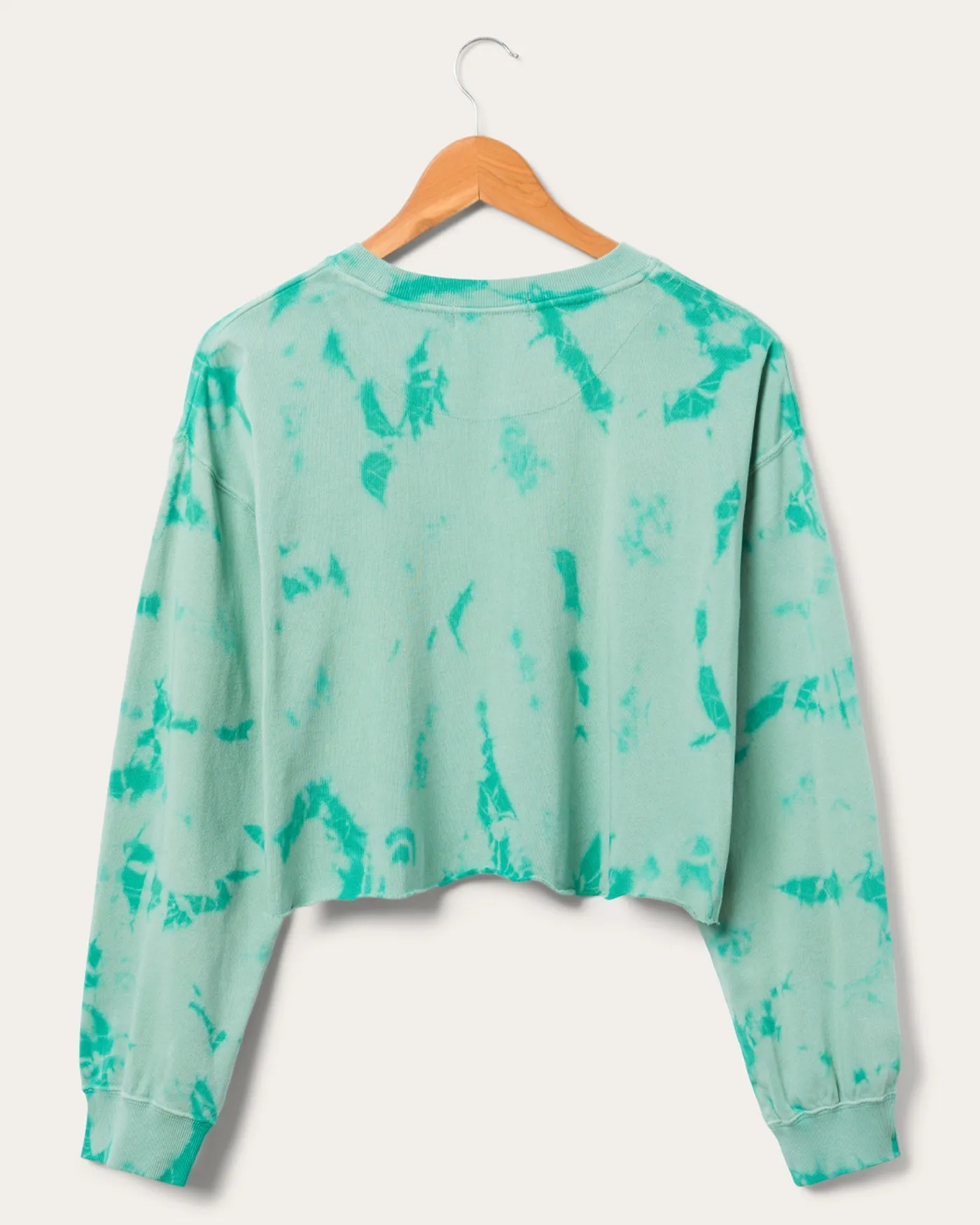 Women's Miami Dolphins Long Sleeve Loose Knit Crop