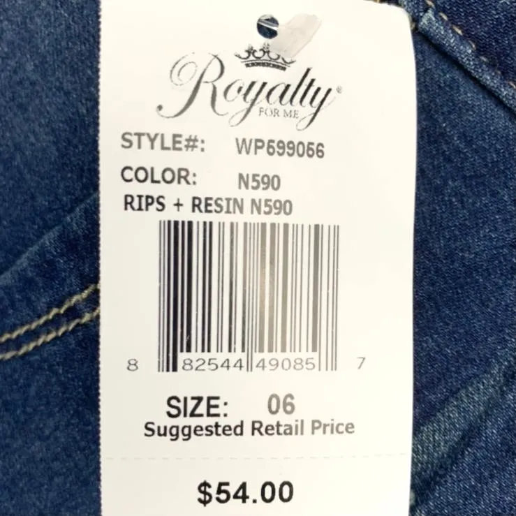 Women's Slim Fit Ankle Stretch Rips Jeans