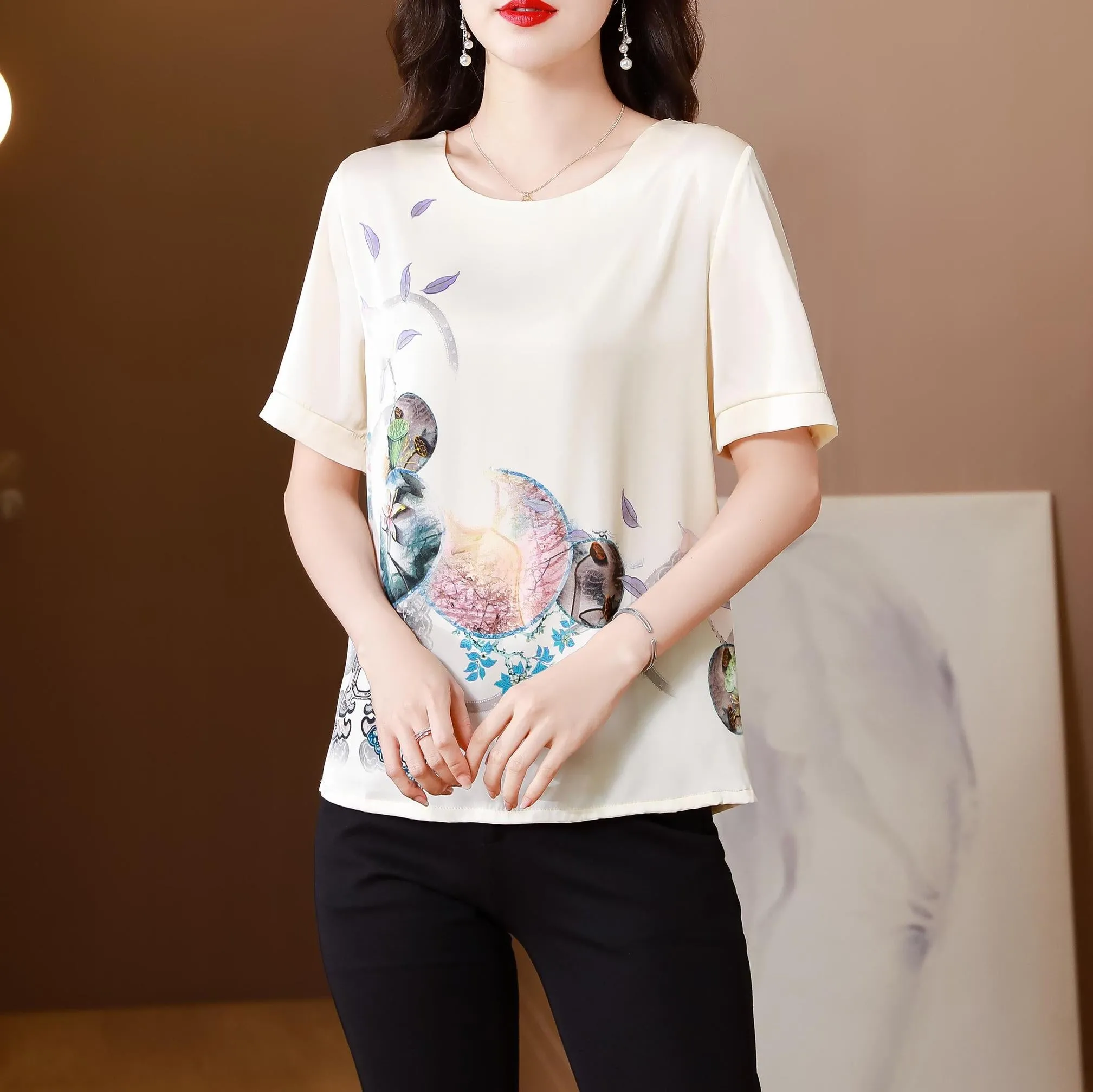 Women's Slinky T-Shirt Featuring a Relaxed-fit Design