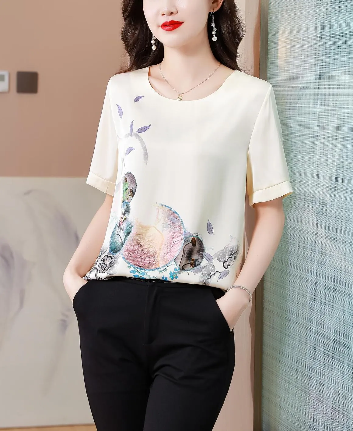 Women's Slinky T-Shirt Featuring a Relaxed-fit Design