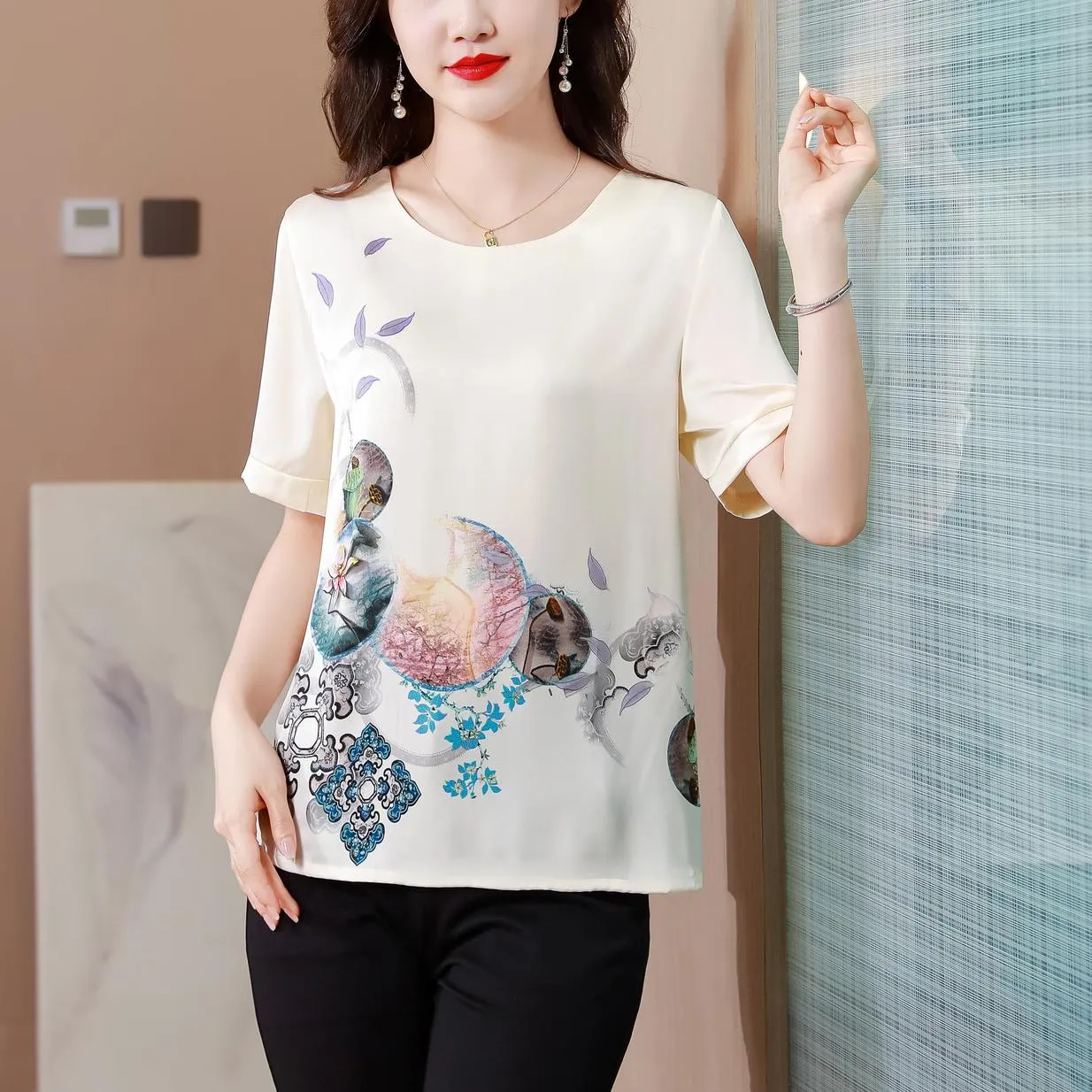 Women's Slinky T-Shirt Featuring a Relaxed-fit Design
