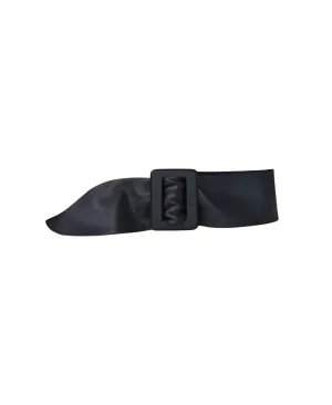 Women's Wide Ribbon Belt In Black