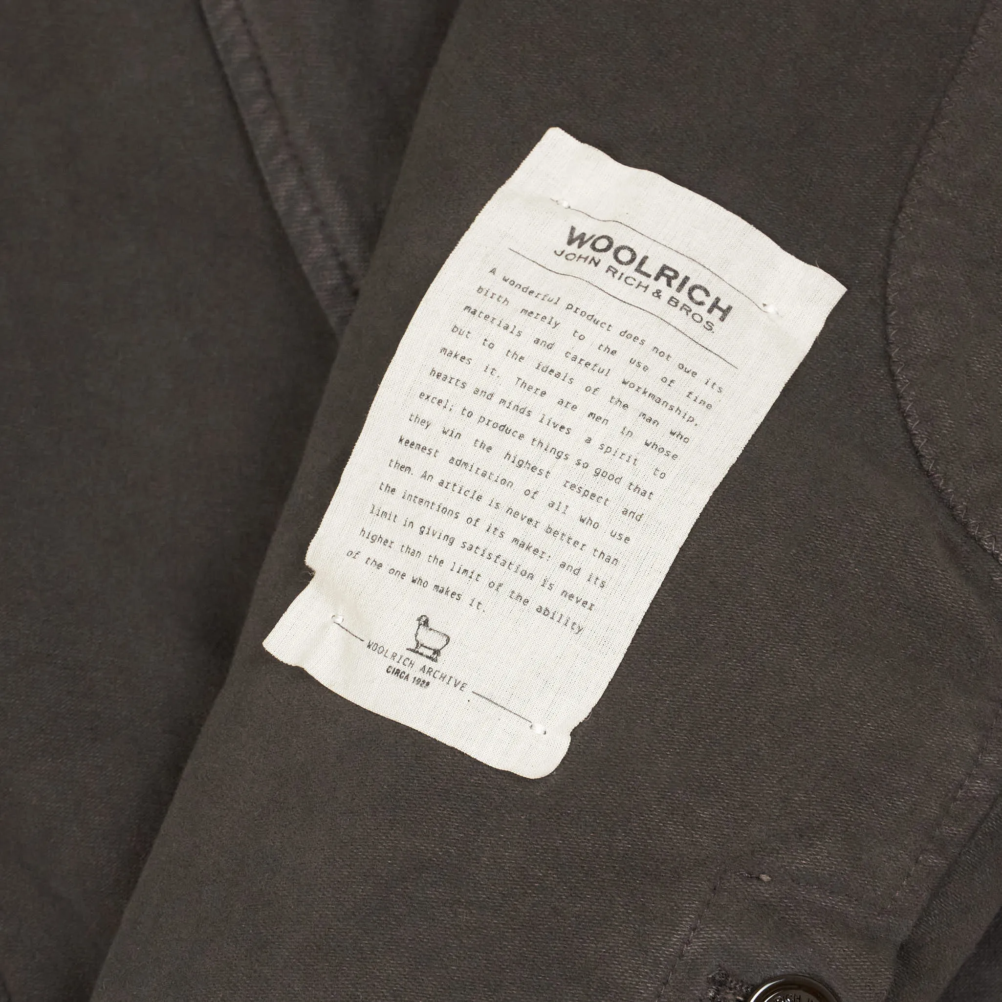 Woolrich Classic Cotton Moleskin Blazer