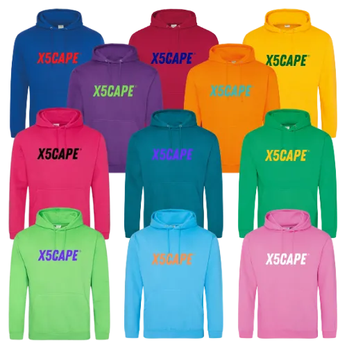 X5CAPE Custom Hoodie - Bright Colours