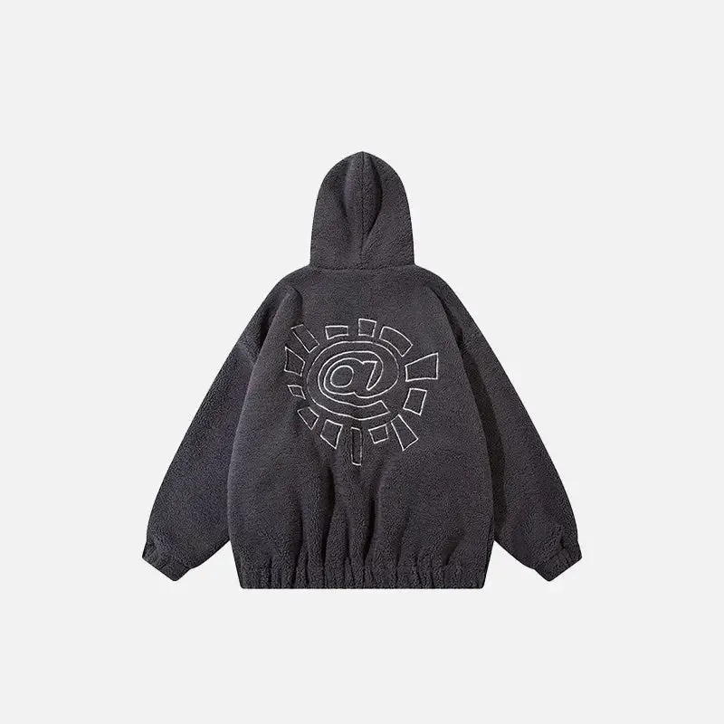 Y2K Fleece Zip Hoodie for Warmth and Style This Winter