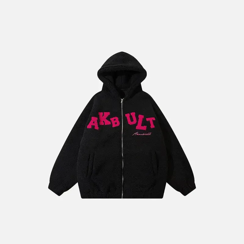 Y2K Fleece Zip Hoodie for Warmth and Style This Winter